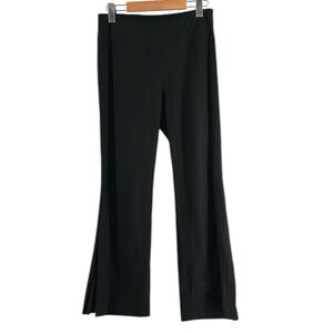 Eileen Fisher Wide-Leg Pull On Pants ankle slits minimalist Size XS